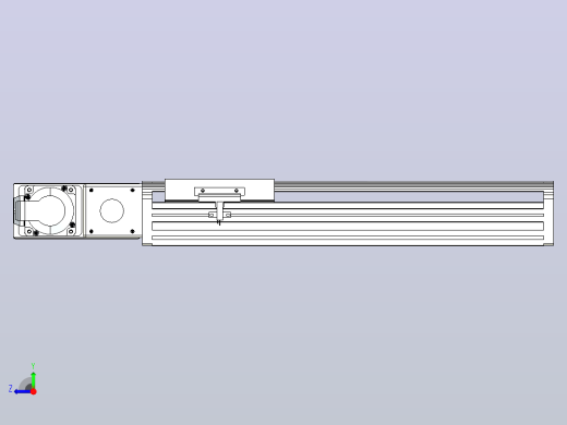 皮带直线轴半封闭可选导轨TPA-HNB-140D-120-L250-ML-C-P40-N3右视缩略图