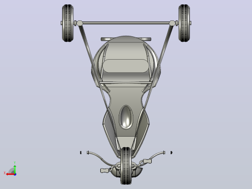 CATIA V5中的玩具三轮车设计后视缩略图