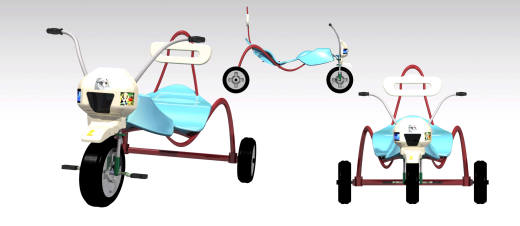 CATIA V5中的玩具三轮车设计缩略图