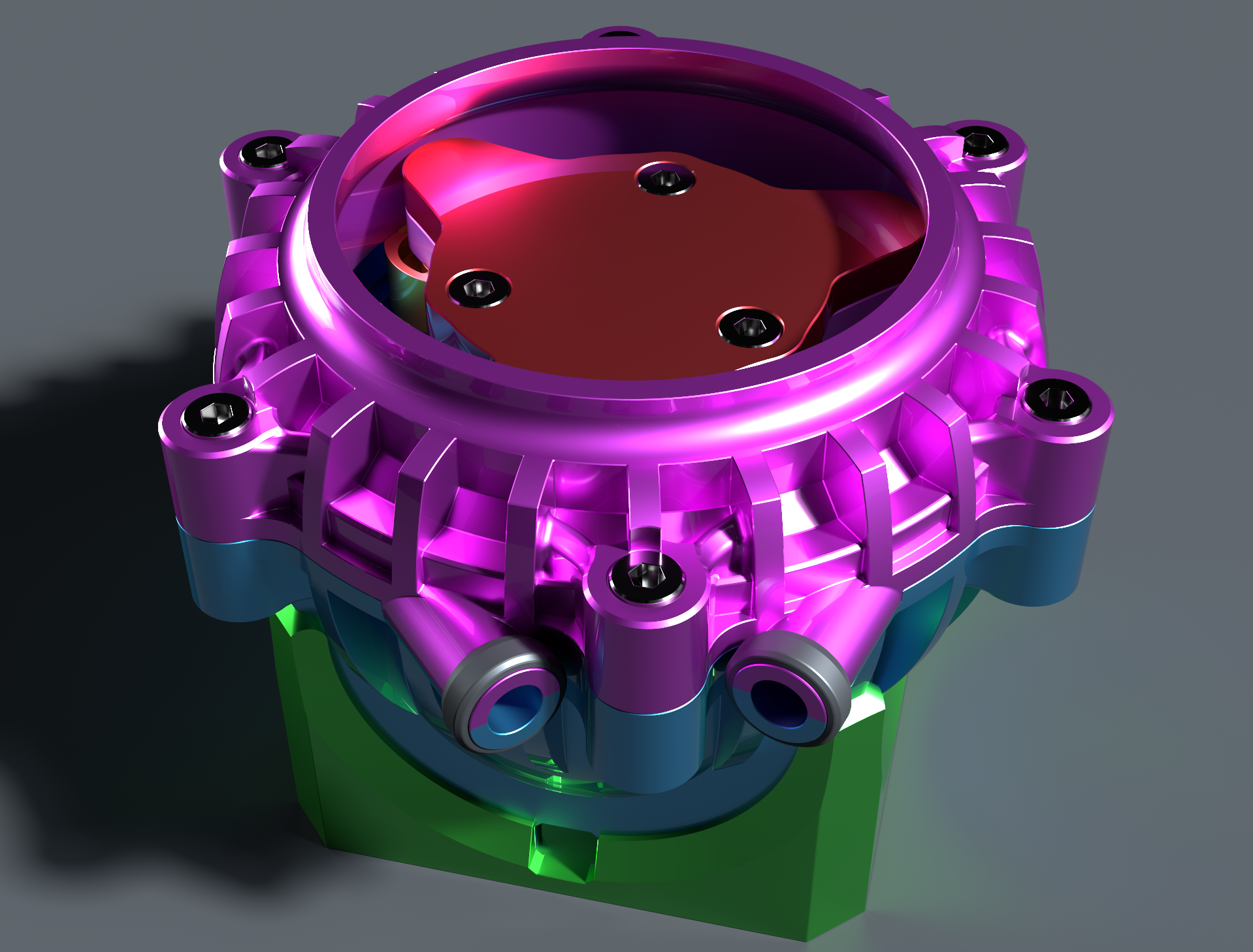 蠕动泵的设计，不包括电动机AutoCAD,stp图档下载 – 珊瑚网
