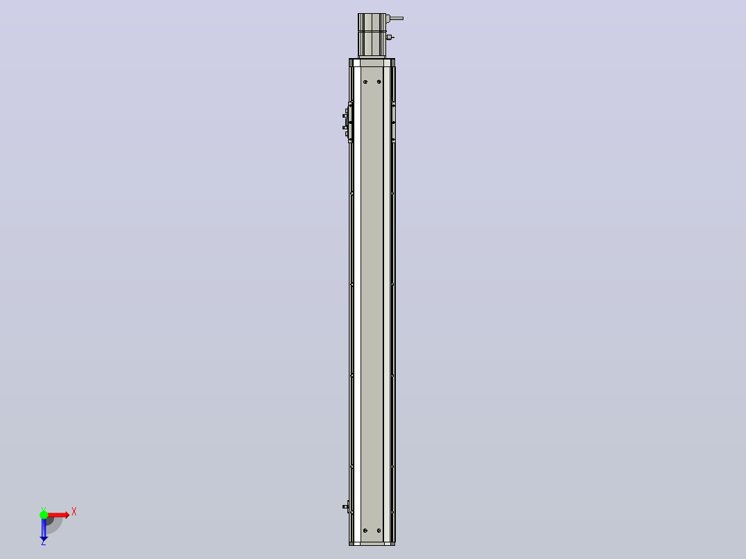 SYS12-BC-800-200W滚珠花健、支撑座、滚珠丝杠、交叉导轨、直线模组.STEP俯视图