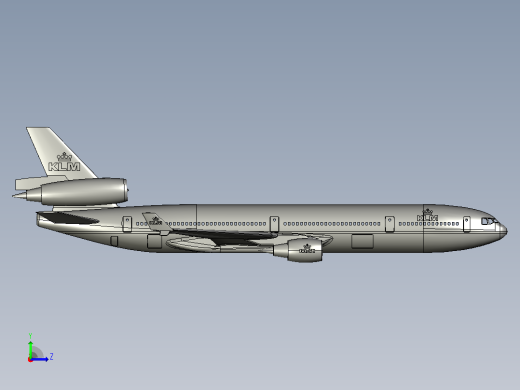 MD-11 客机左视缩略图