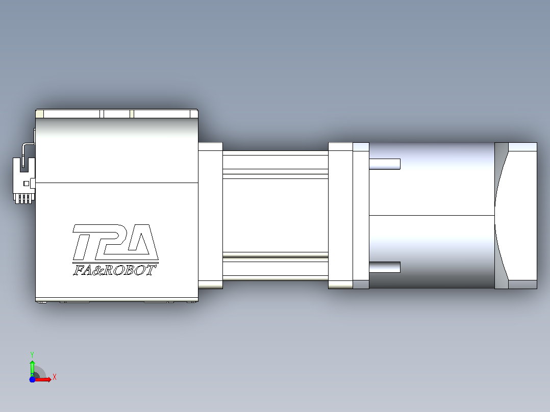 带式直线轴半闭式TPA-ONB-100-232-L1350-DL-J90-N3前视图