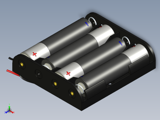 4x AAA碱性1.5 V电池组