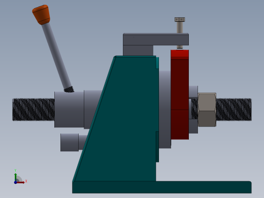 钻床夹具（sw18可编辑+工程图）前视缩略图