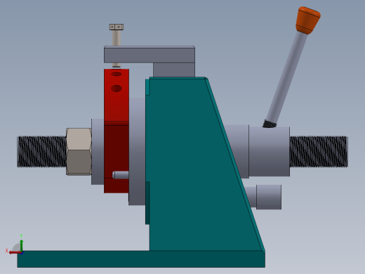 钻床夹具（sw18可编辑+工程图）后视缩略图