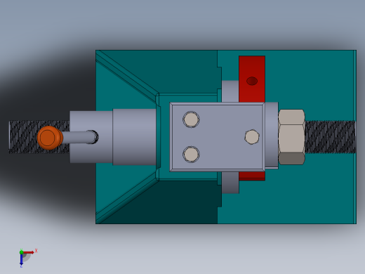 钻床夹具（sw18可编辑+工程图）俯视缩略图