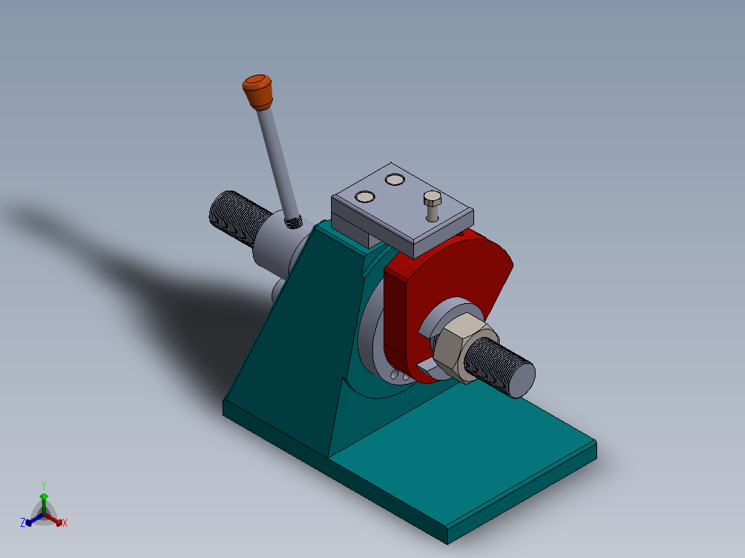 钻床夹具（sw18可编辑+工程图）正等轴测图