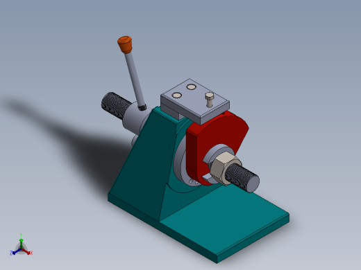 钻床夹具（sw18可编辑+工程图）正等轴测缩略图