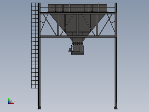 电动推杆料斗前视缩略图
