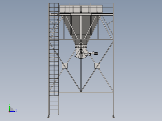 电动推杆料斗左视缩略图