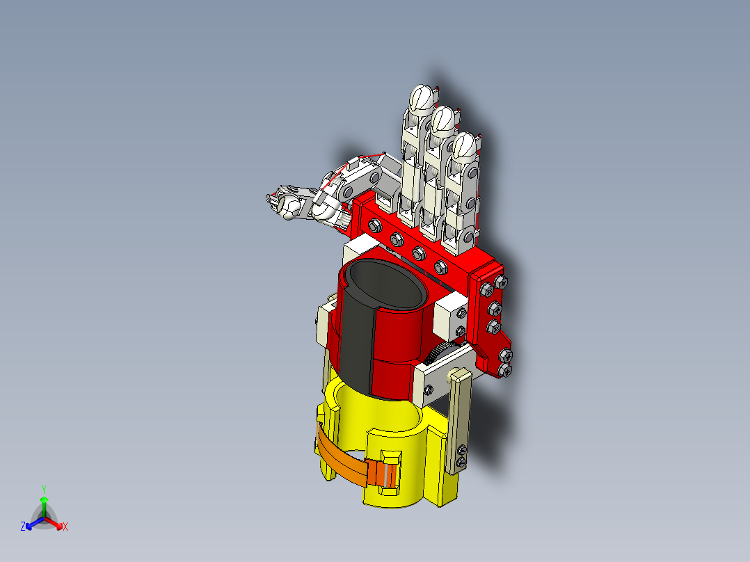 简易机械手掌手指