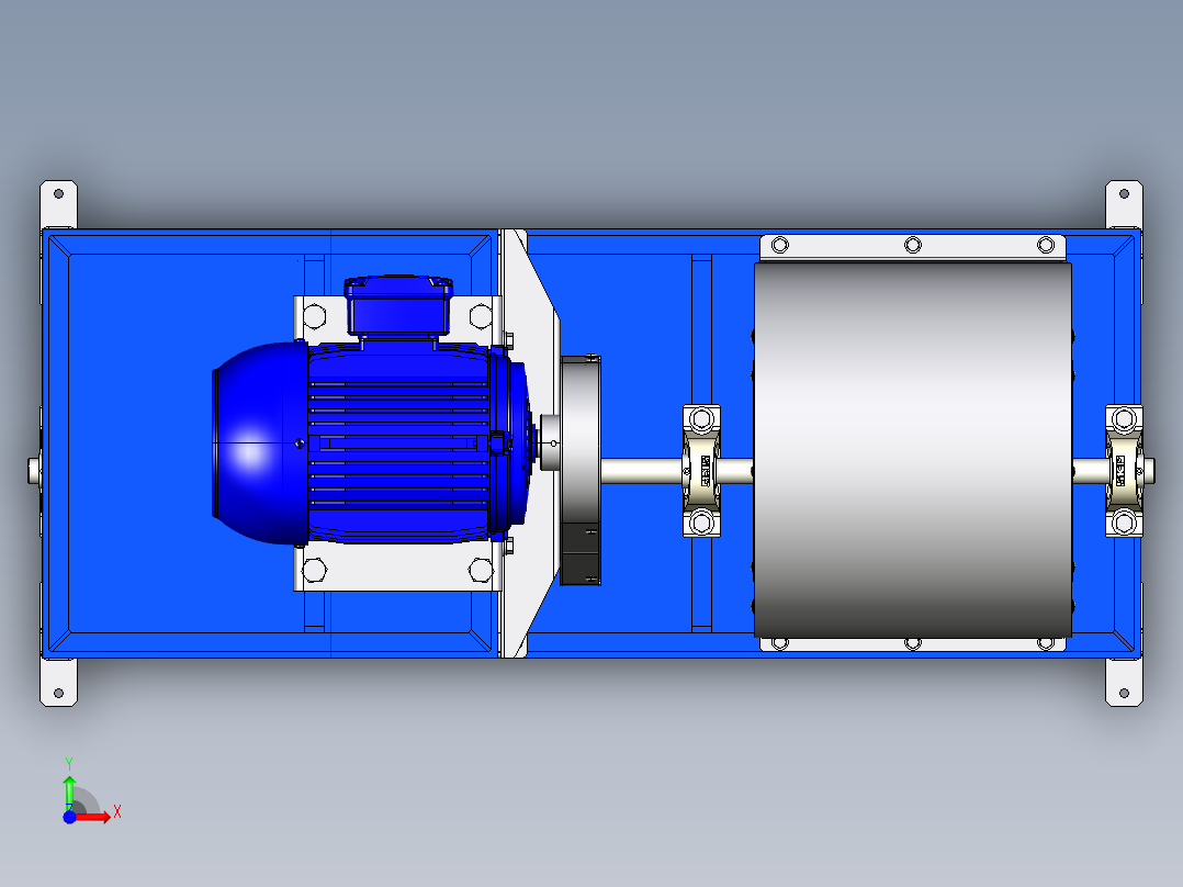 干燥鼓风机sw16可编辑前视图