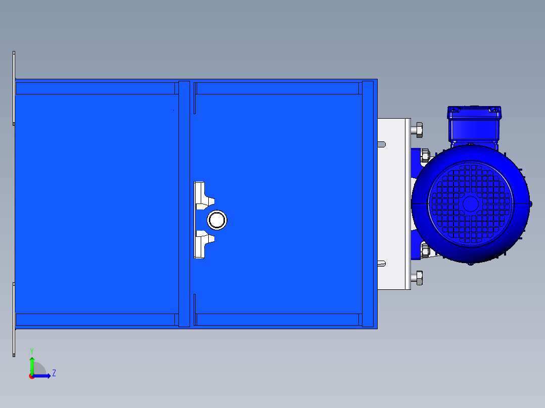 干燥鼓风机sw16可编辑左视图