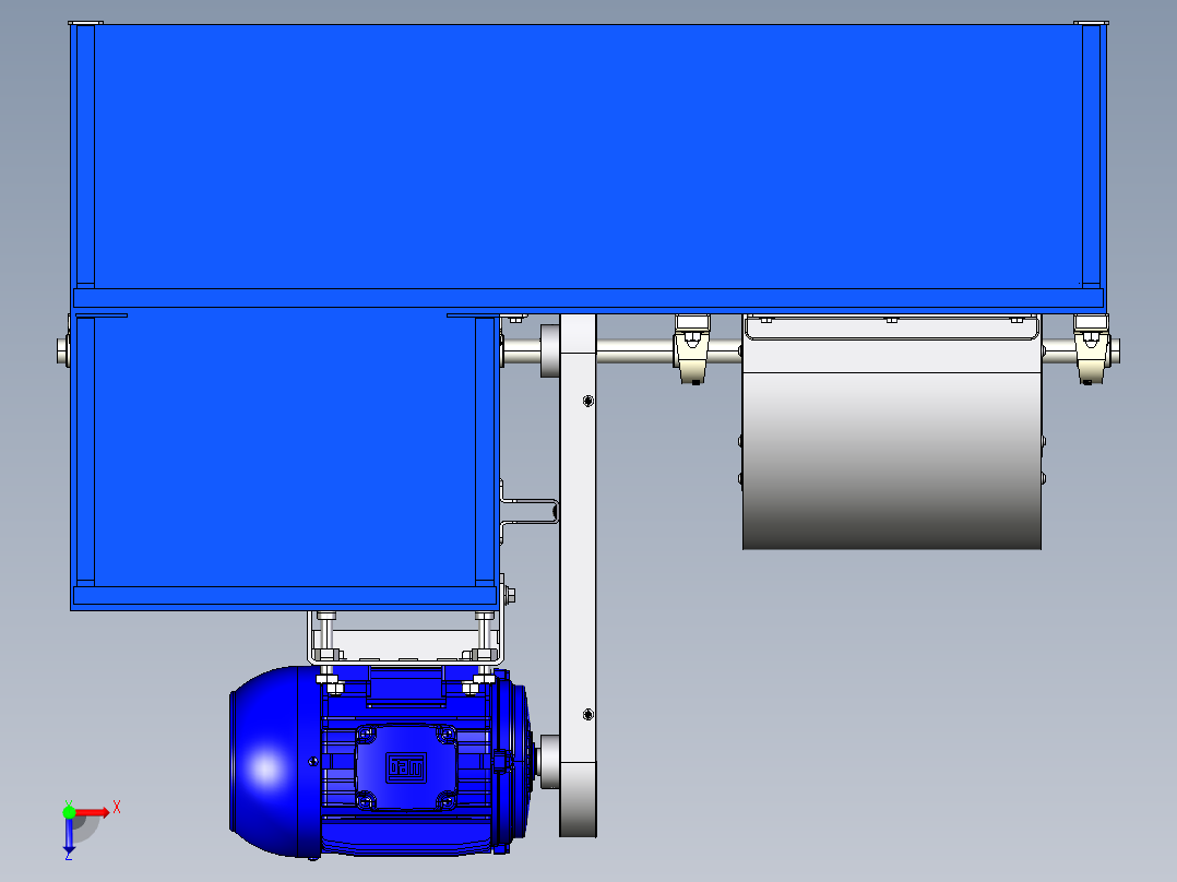 干燥鼓风机sw16可编辑俯视图