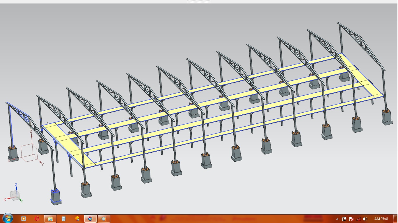 农场大棚仓库模型3D图纸 UG格式