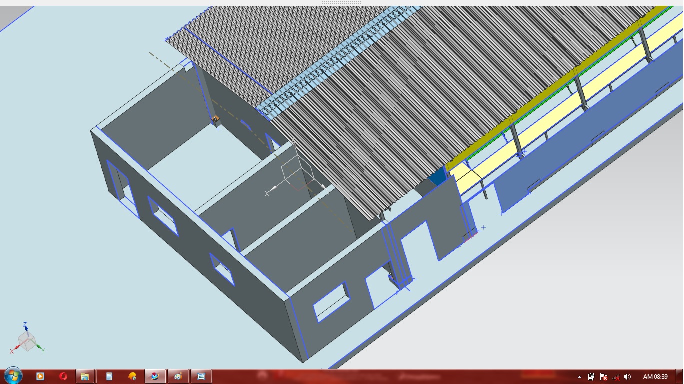 农场大棚仓库模型3D图纸 UG格式