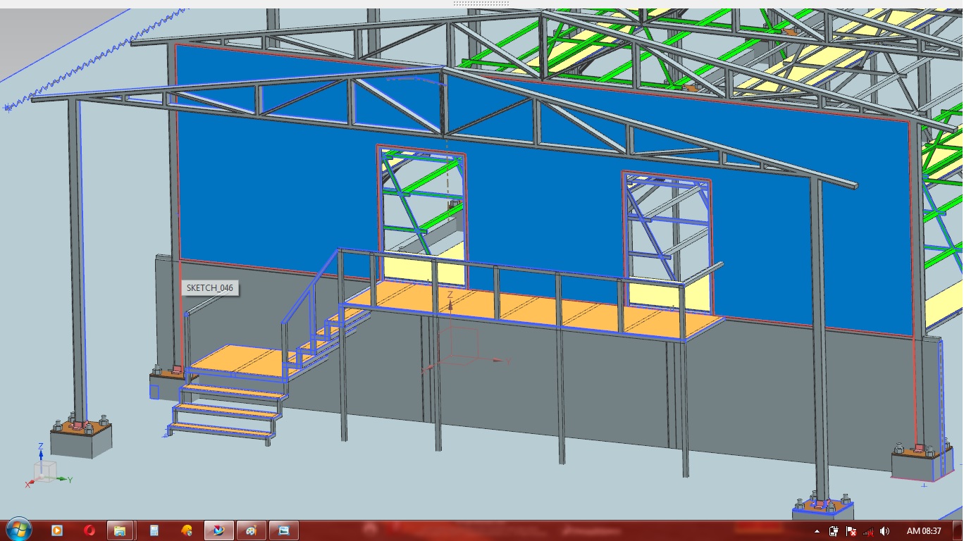 农场大棚仓库模型3D图纸 UG格式
