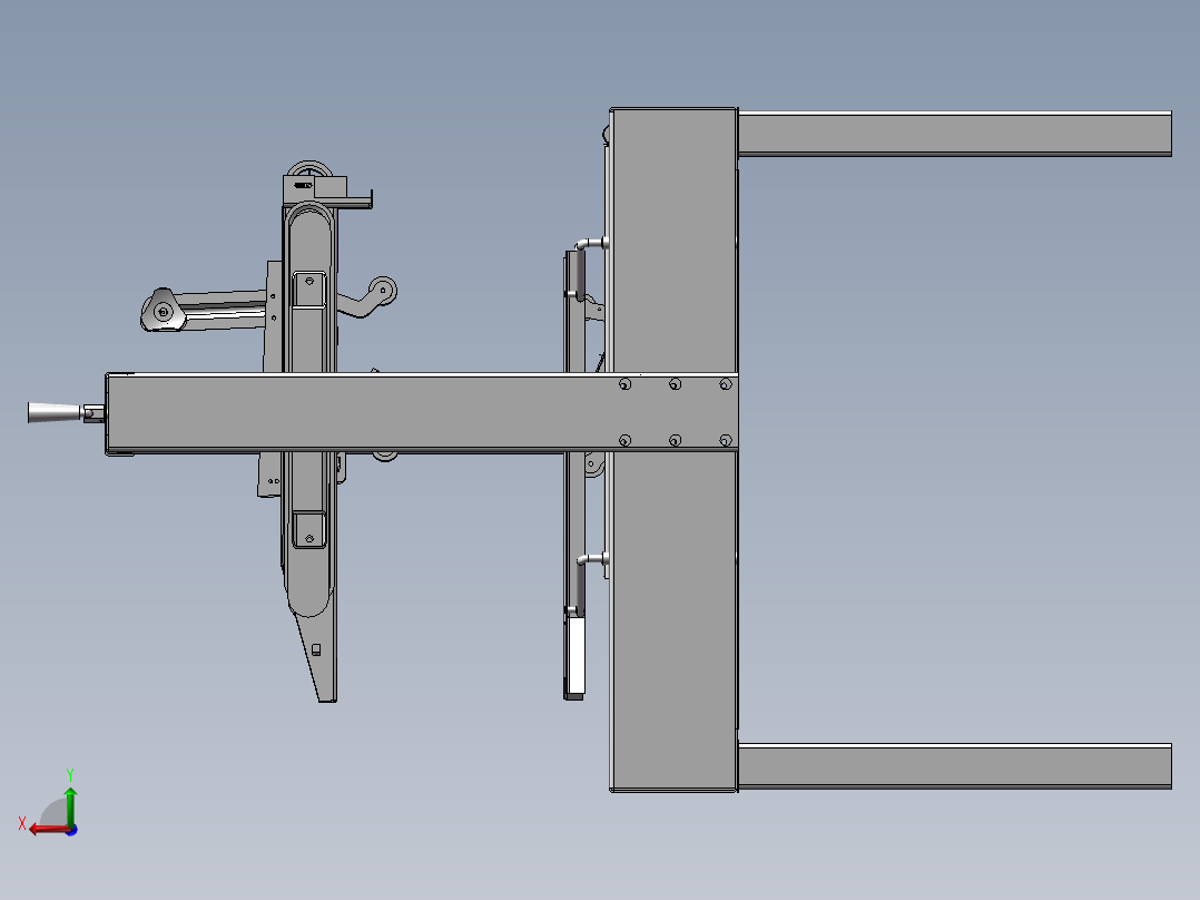 胶带式封箱机 3D图纸 stp格式 机械设备3D模型资料文件素材后视图