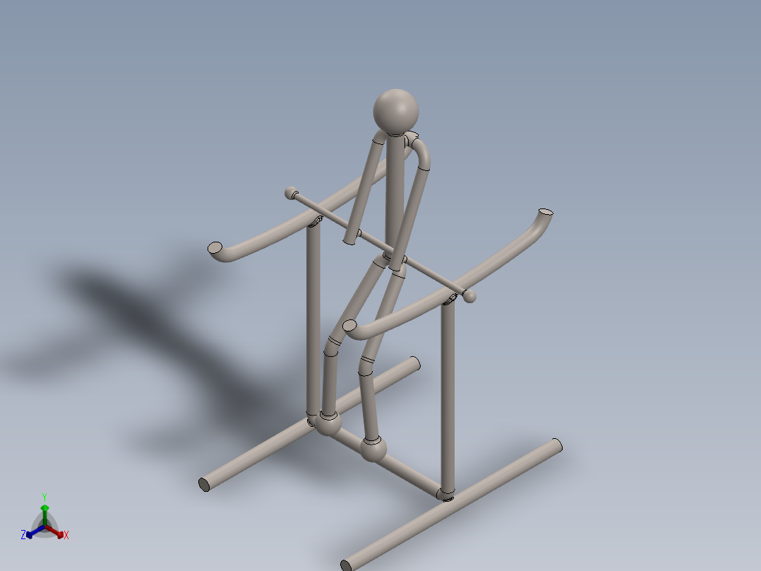 滚动杂技小人玩具模型3D图纸 Solidworks2018 附多种格式