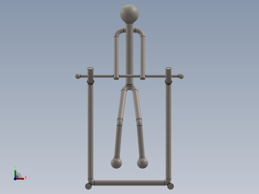 滚动杂技小人玩具模型3D图纸 Solidworks2018 附多种格式前视缩略图