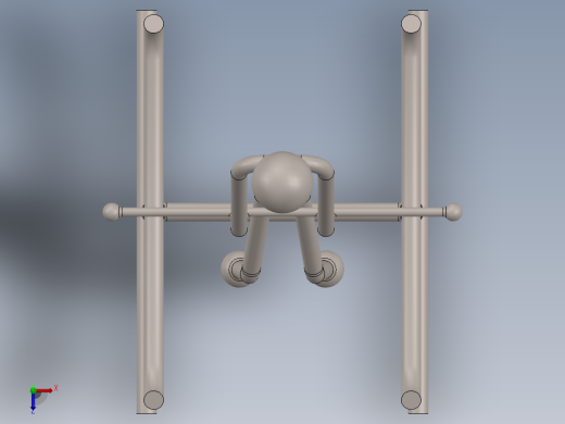 滚动杂技小人玩具模型3D图纸 Solidworks2018 附多种格式俯视缩略图