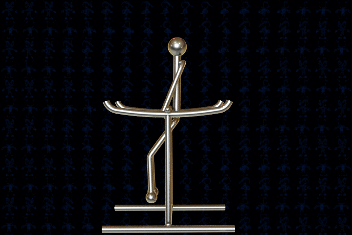 滚动杂技小人玩具模型3D图纸 Solidworks2018 附多种格式