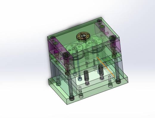 Q033-一种塑料端盖注塑模具设计【三维SolidWorks】缩略图