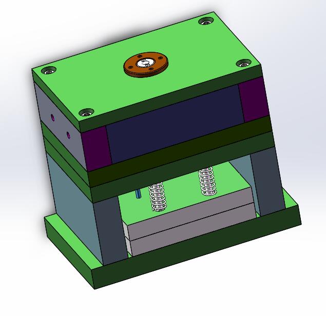 Q033-一种塑料端盖注塑模具设计【三维SolidWorks】