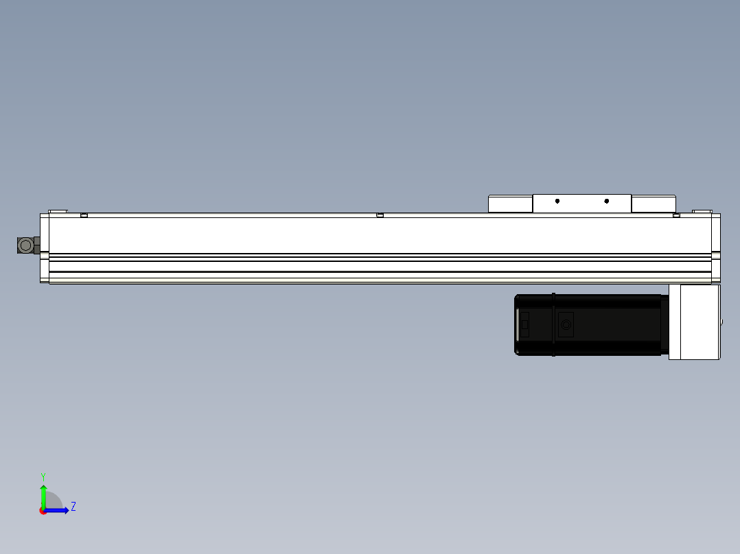 Toyo东佑达直线模组-ECH14-400-BM-400W+煞車左视图