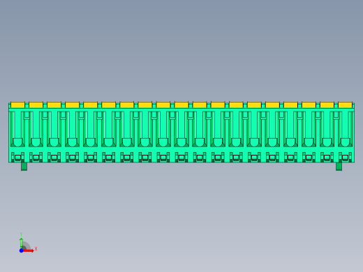 DEGSON 2EDG 系列 5.0mm 可插拔接线端子组-2EDGKDB-5.0-19P-14-00AH前视缩略图