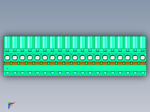 DEGSON 2EDG 系列 5.0mm 可插拔接线端子组-2EDGKDB-5.0-19P-14-00AH俯视缩略图