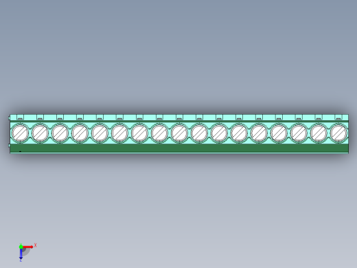 DEGSON DG636 系列 6.357.629.52mm 接线端子-DG636-6.35-17P-14-00AH俯视缩略图