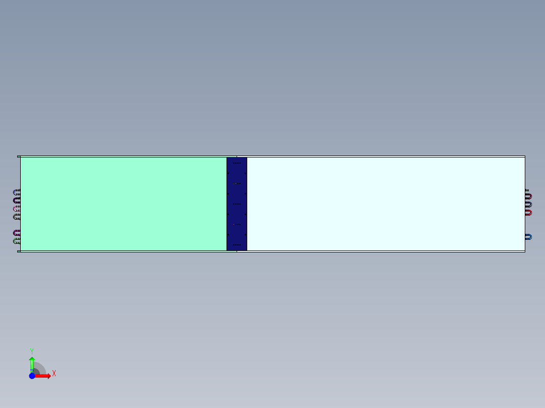 镀锌钢不锈钢蒸发式冷凝器盘管前视图