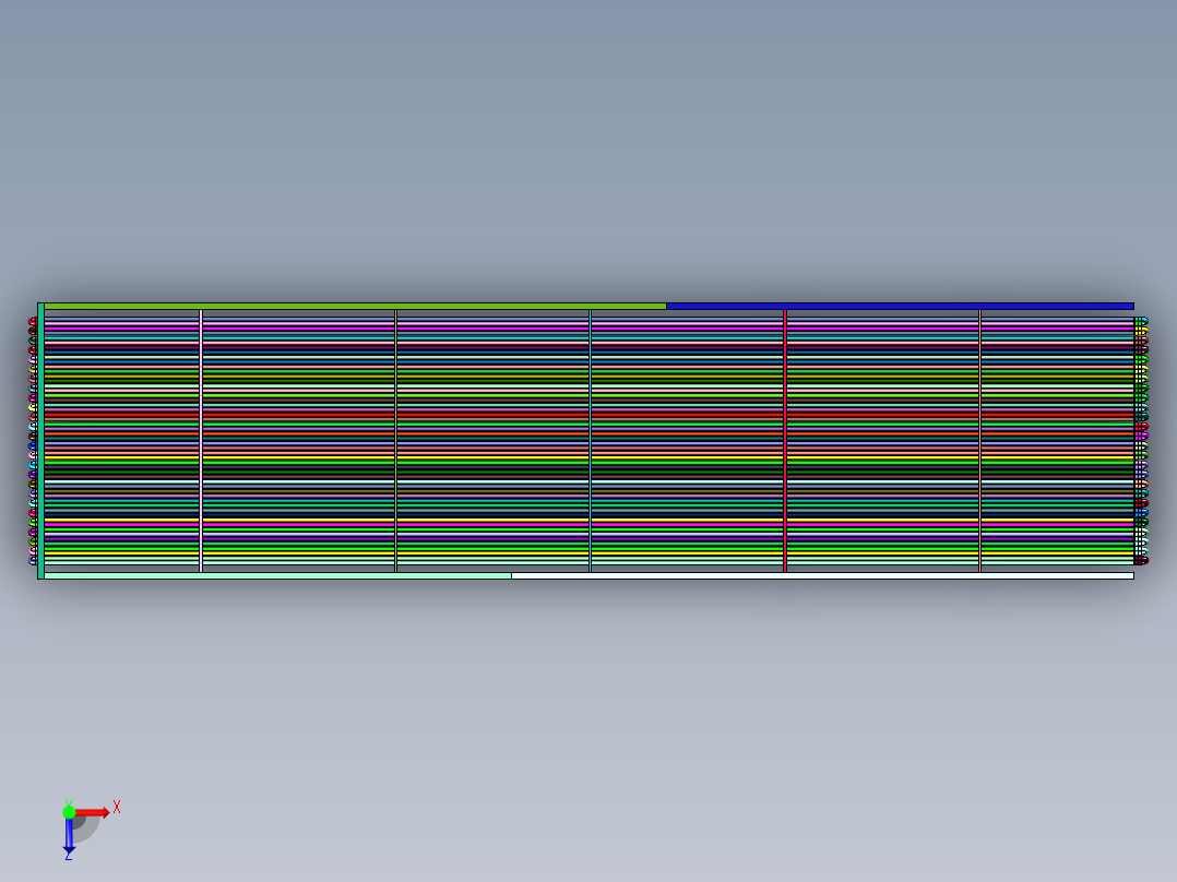 镀锌钢不锈钢蒸发式冷凝器盘管俯视图