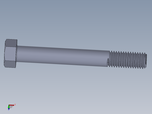 UNC 六角螺栓-Hex Bolt 0.625-11 x 5.SLDPRT