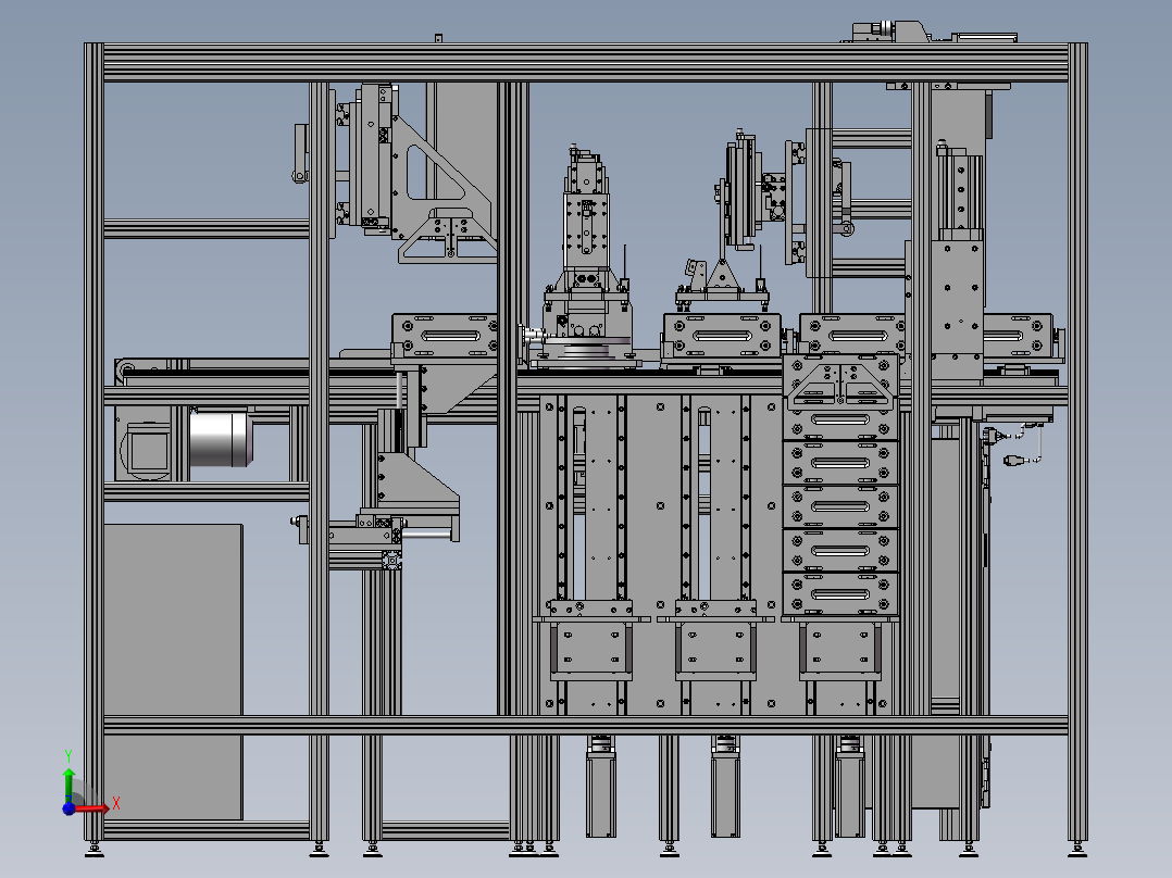 非标自动化抽屉盒组装机前视图