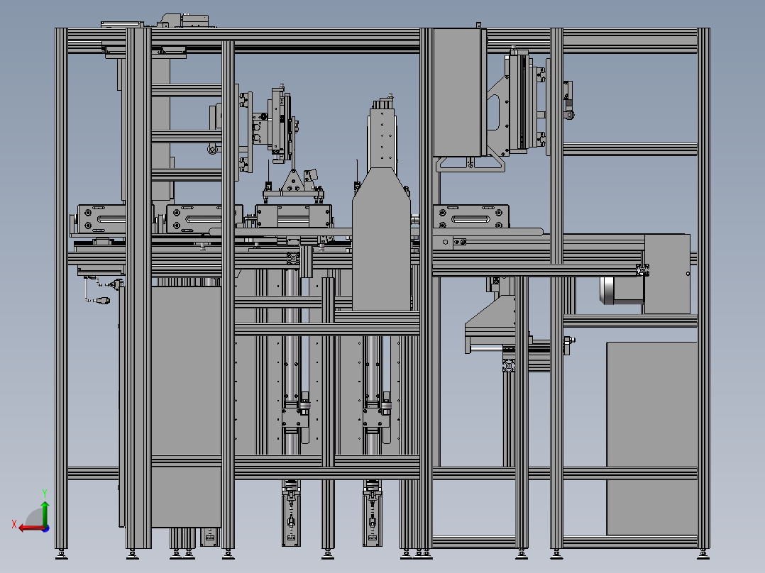 非标自动化抽屉盒组装机后视图