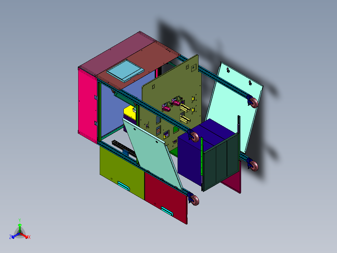 基于定位结构的集成电路板旋转测试装置