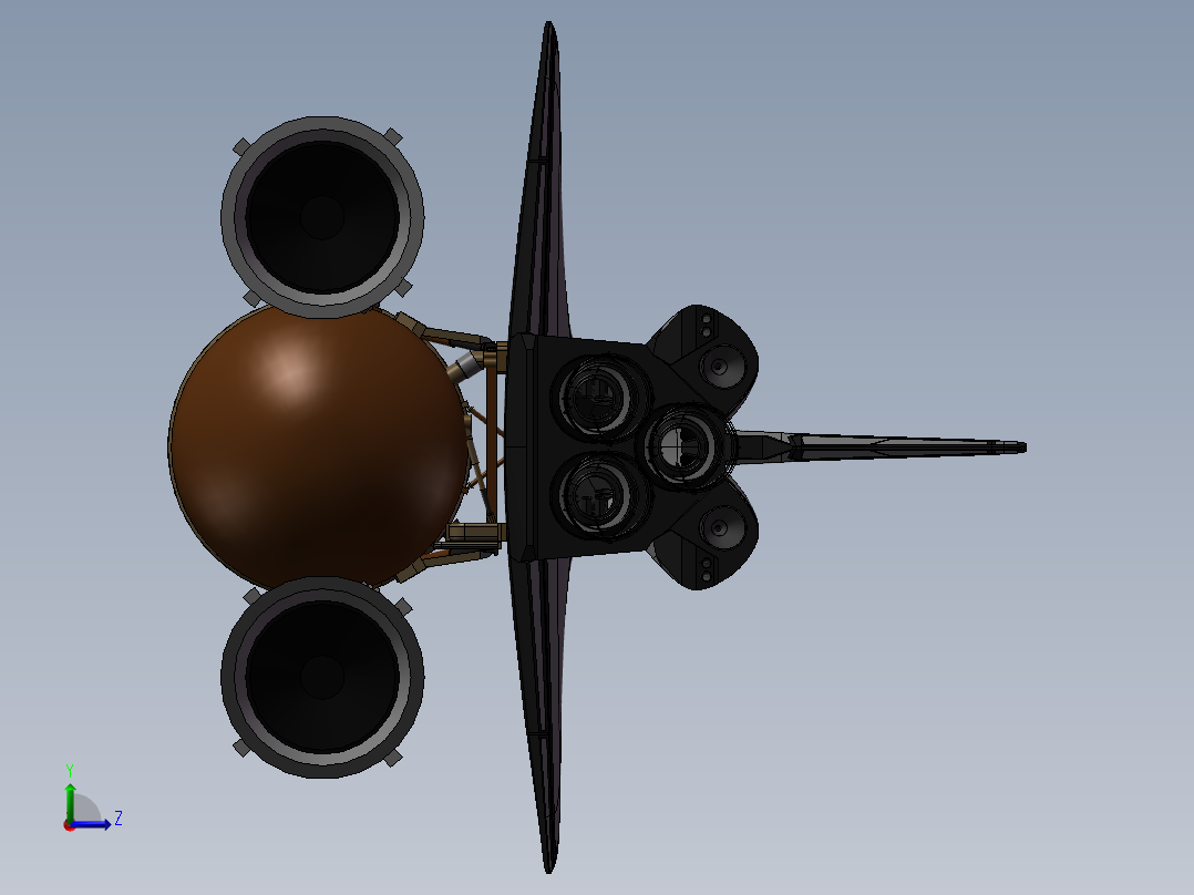 航天飞船左视图