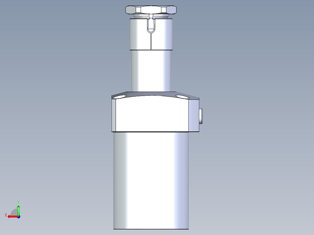 KOSMEKLHA1050-CL-Q40多系列多零件图纸模型后视图