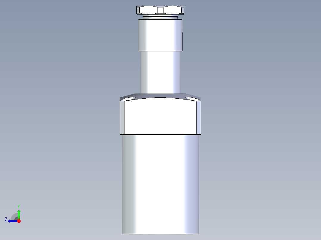KOSMEKLHA1050-CL-Q40多系列多零件图纸模型右视图