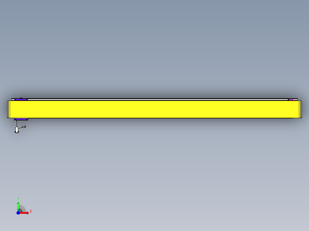 威洛博VL系列直线电机模组-VL14S1-S2150前视图