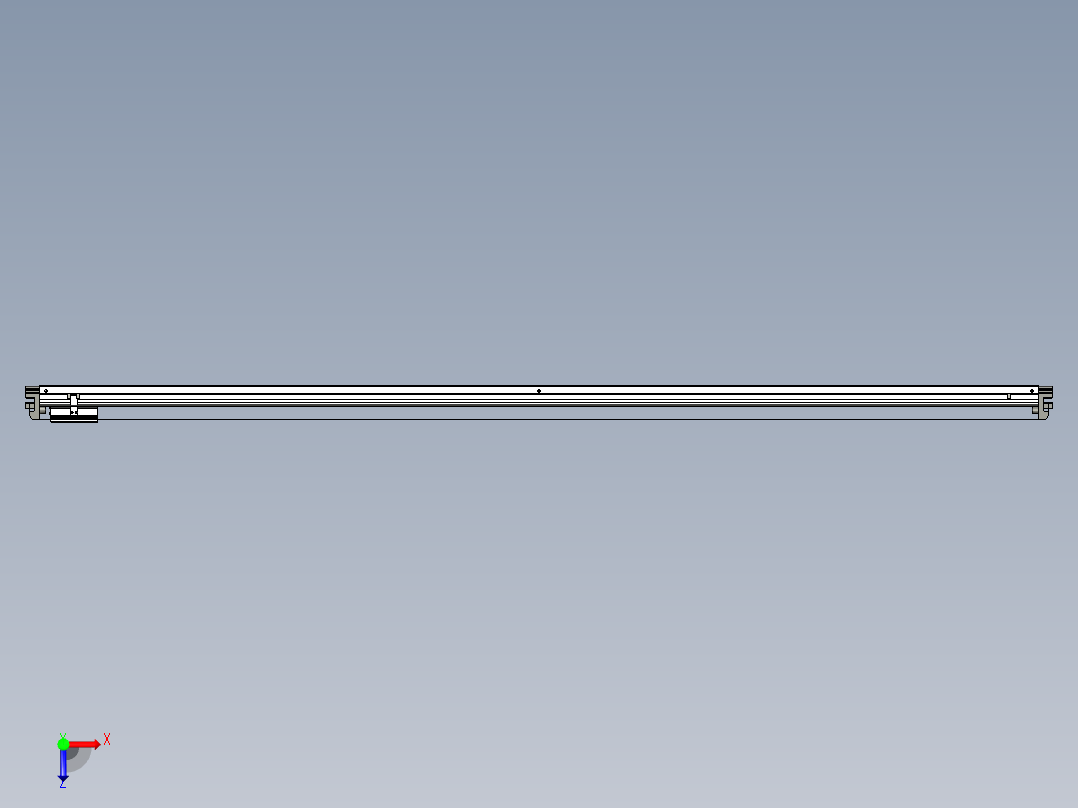 威洛博VL系列直线电机模组-VL14S1-S2150俯视图