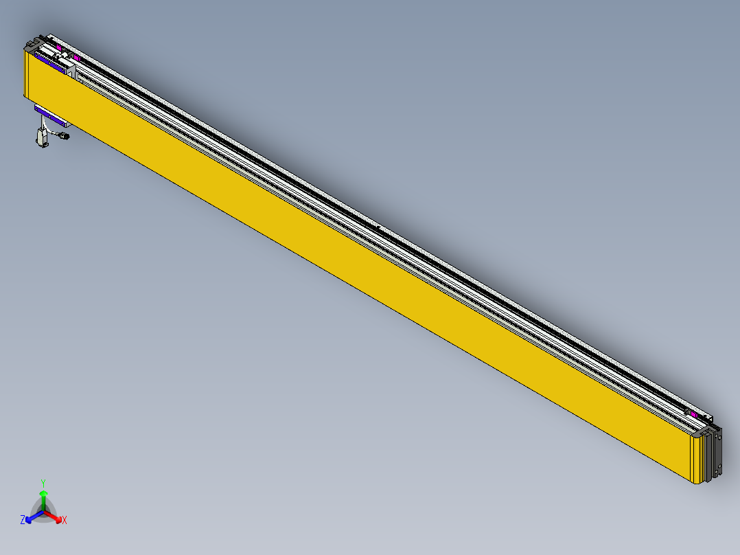 威洛博VL系列直线电机模组-VL14S1-S2150正等轴测图