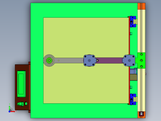 摇臂手臂式3d打印机前视缩略图