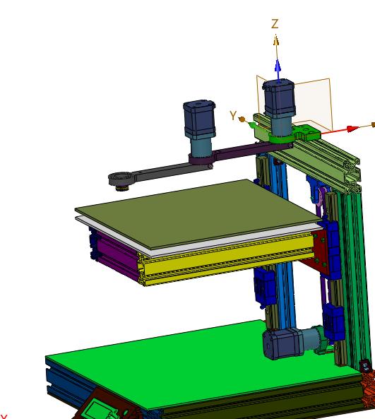 摇臂手臂式3d打印机