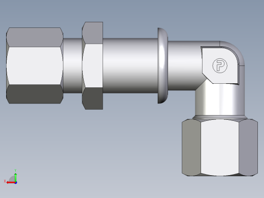 卡套式工业通用硬管接头EO_Bulkhead_elbow_WSV08ZSCF后视缩略图