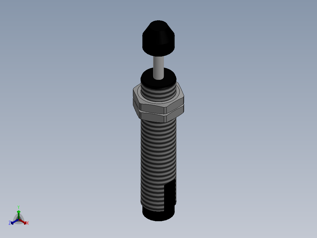 液压缓冲器ACA2020-1正等轴测图