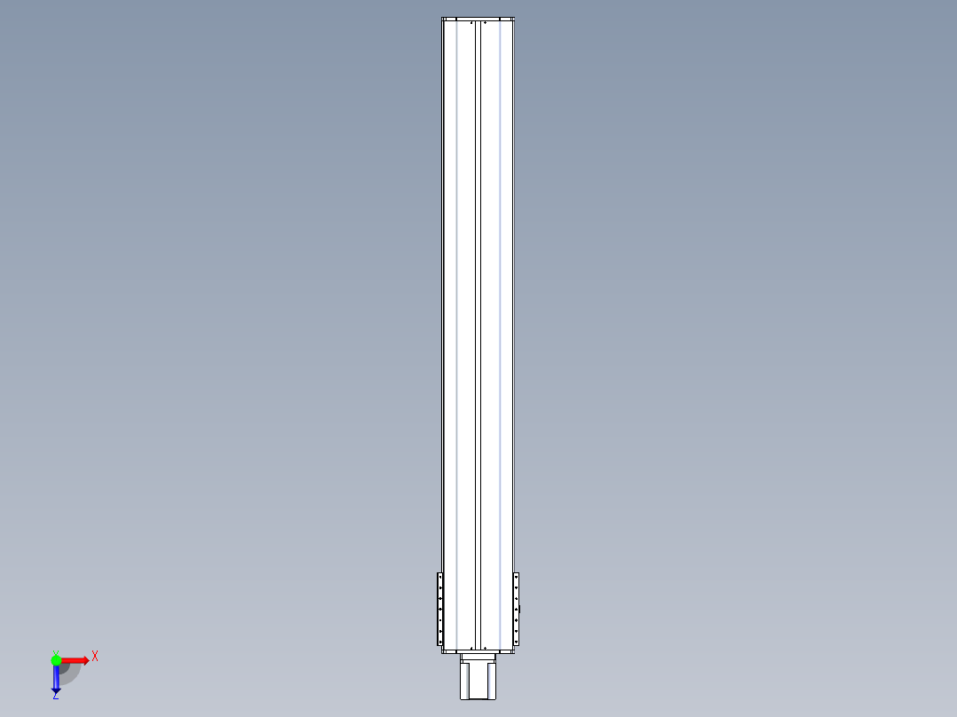 东锦丝杆传动-直线滑台模组DH270-C-L10-S1950-BC-T1000W-C3俯视图